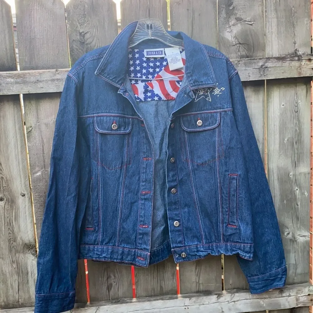 Erika denim jacket sz. XL - Picture 1 of 4